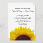 Uitnodiging voor Sunflower Weddenschap (Voorkant / Achterkant)