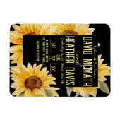 Uitnodiging voor Sunflower Weddenschap Magneet (Horizontaal)