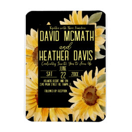 Uitnodiging voor Sunflower Weddenschap Magneet