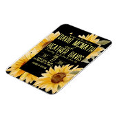 Uitnodiging voor Sunflower Weddenschap Magneet (Linkerzijde)