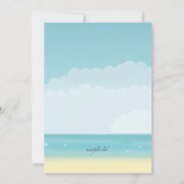 Uitnodiging voor Sunny Summer Beach Party (Achterkant)