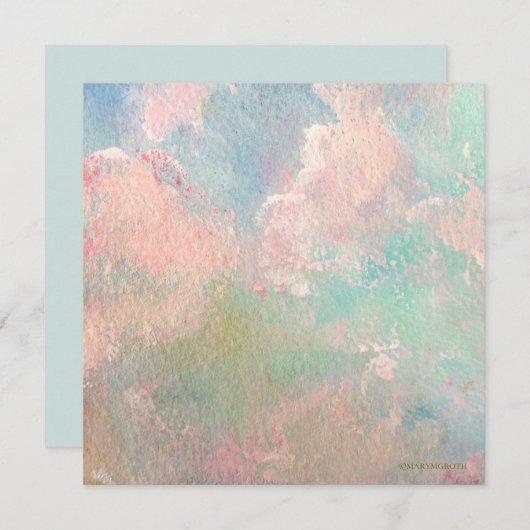 Uitnodiging voor Sunrise Clouds (Voorkant / Achterkant)