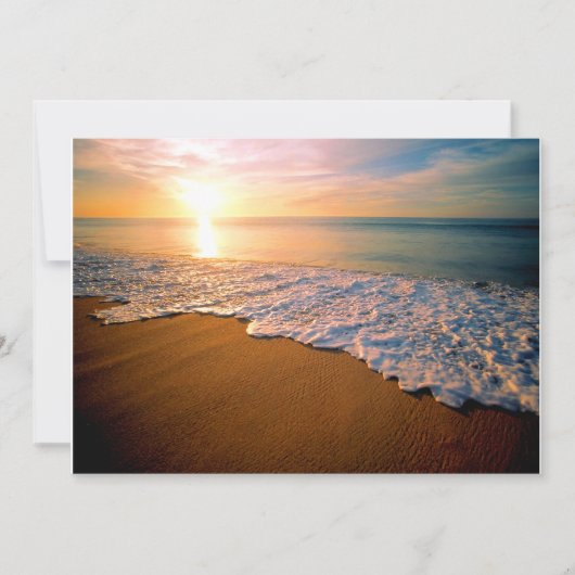 Uitnodiging voor Sunset Beach Weddenschap (Voorkant)