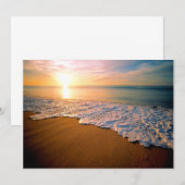 Uitnodiging voor Sunset Beach Weddenschap (Voorkant / Achterkant)