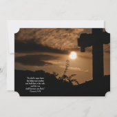 Uitnodiging voor Sunset Cross katholieke Weddensch (Achterkant)