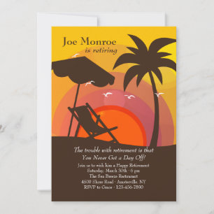 Uitnodiging voor sunset Glory Retirement Party