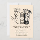 Uitnodiging voor Sunset Happy Hour (Voorkant)