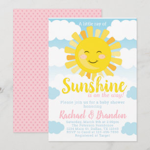 Uitnodiging voor Sunshine Baby shower