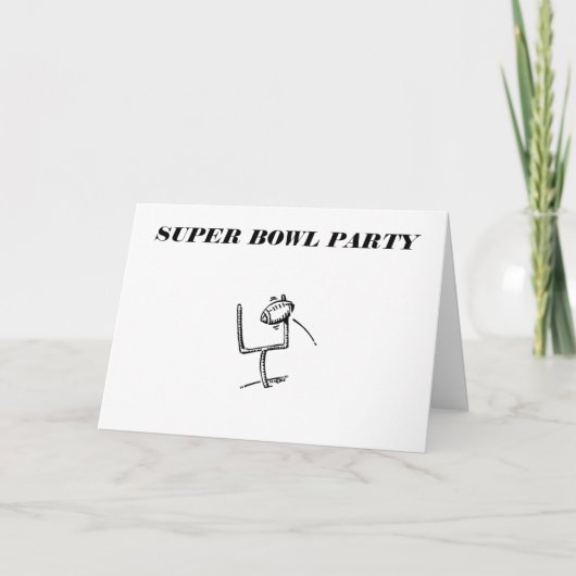 UITNODIGING VOOR SUPER BOWL PARTY (Voorkant)