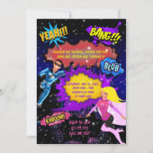 Uitnodiging voor superhelden, uitnodiging voor twe (Voorkant)