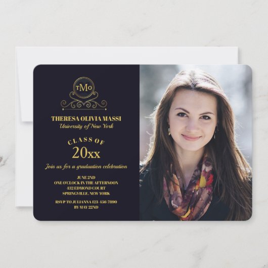 Uitnodiging voor Supreme Afstuderen foto (Voorkant)