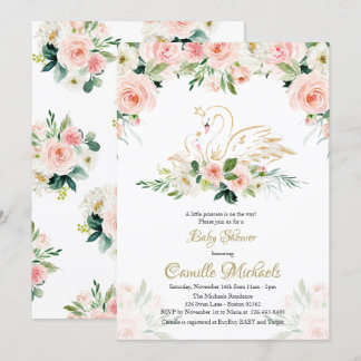 Uitnodiging voor Swan-Baby shower