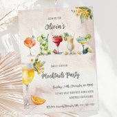 Uitnodiging voor Sweet Sixteen Mocktail Verjaardag
