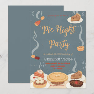 Uitnodiging voor Taart Delen Nacht Feest – Zoet & 