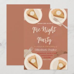 Uitnodiging voor Taart Delen Nacht Feest – Zoet & 