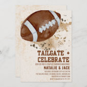 UITNODIGING VOOR TAILGATE- EN FEESTDouche (Voorkant / Achterkant)