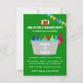 Uitnodiging voor Tailgate-voetbalwedstrijdfeest (Voorkant)
