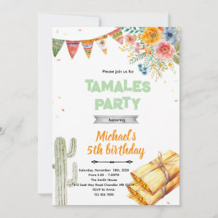 Uitnodiging voor Tamale-verjaardagsfeest
