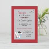 Uitnodiging voor tandarts Afstuderen (Staand voorkant)