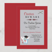 Uitnodiging voor tandarts Afstuderen (Voorkant / Achterkant)