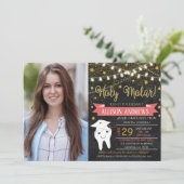 Uitnodiging voor tandheelkundig Afstuderen (Staand voorkant)