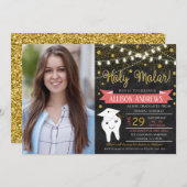 Uitnodiging voor tandheelkundig Afstuderen (Voorkant / Achterkant)