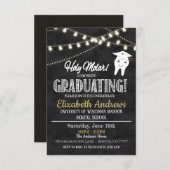 Uitnodiging voor tandheelkundig Afstuderen (Voorkant / Achterkant)