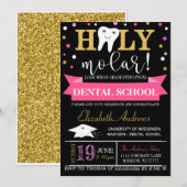 Uitnodiging voor tandheelkundig Afstuderen - Chalk (Voorkant / Achterkant)