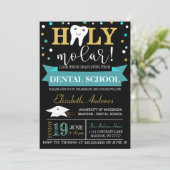 Uitnodiging voor tandheelkundig Afstuderen - schoo (Staand voorkant)