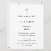 uitnodiging voor tarjetas de boda en espanol (Voorkant)
