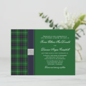 uitnodiging voor Tartan Celtic Wedding (Staand voorkant)