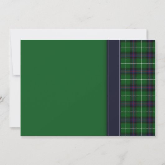  uitnodiging voor Tartan Celtic Wedding (Achterkant)