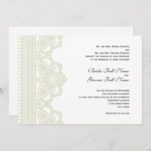 uitnodiging voor tatoeage bruiloft (Voorkant / Achterkant)