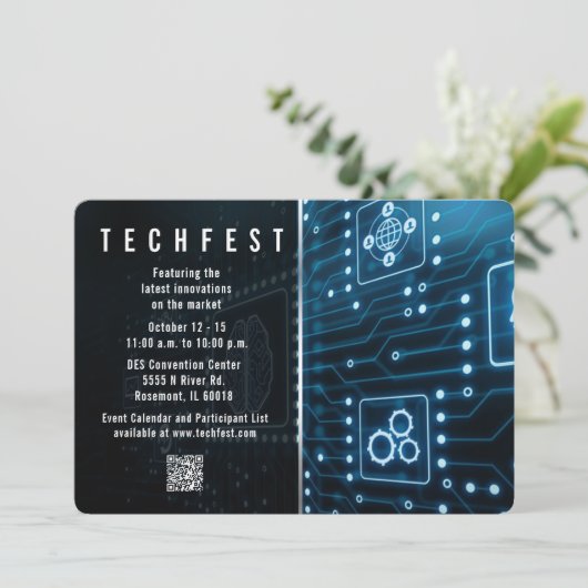 uitnodiging voor technisch verdrag (Staand voorkant)