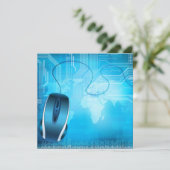 uitnodiging voor technische stijl (Staand voorkant)