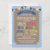 Uitnodiging voor Teddy Bear Picnic (Voorkant)