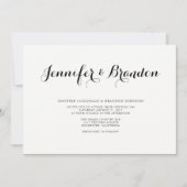 Uitnodiging voor tekstbruiloft (Voorkant)