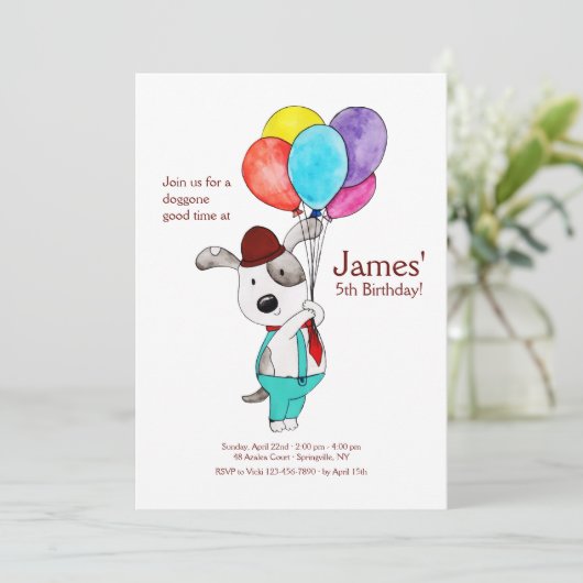 Uitnodiging voor telefonie (Staand voorkant)