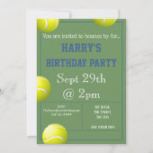 Uitnodiging voor Tennis Ball Party (Voorkant)