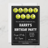 Uitnodiging voor Tennis Party (Voorkant)