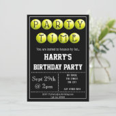 Uitnodiging voor Tennis Party (Staand voorkant)