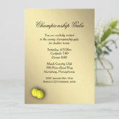 Uitnodiging voor tennisevenementen (Staand voorkant)