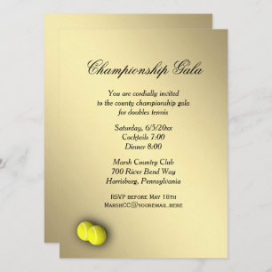 Uitnodiging voor tennisevenementen