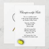 Uitnodiging voor tennisevenementen (Voorkant / Achterkant)