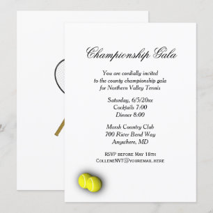 Uitnodiging voor tennisevenementen