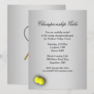 Uitnodiging voor tennisevenementen