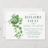 Uitnodiging voor Terrarium Feestje (Voorkant)