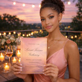 Uitnodiging voor terrasfeest bij zonsondergang