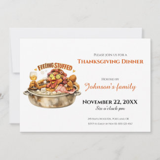 Uitnodiging voor Thanksgiving-diner