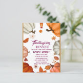 Uitnodiging voor Thanksgiving-diner | Laten we Inv (Staand voorkant)